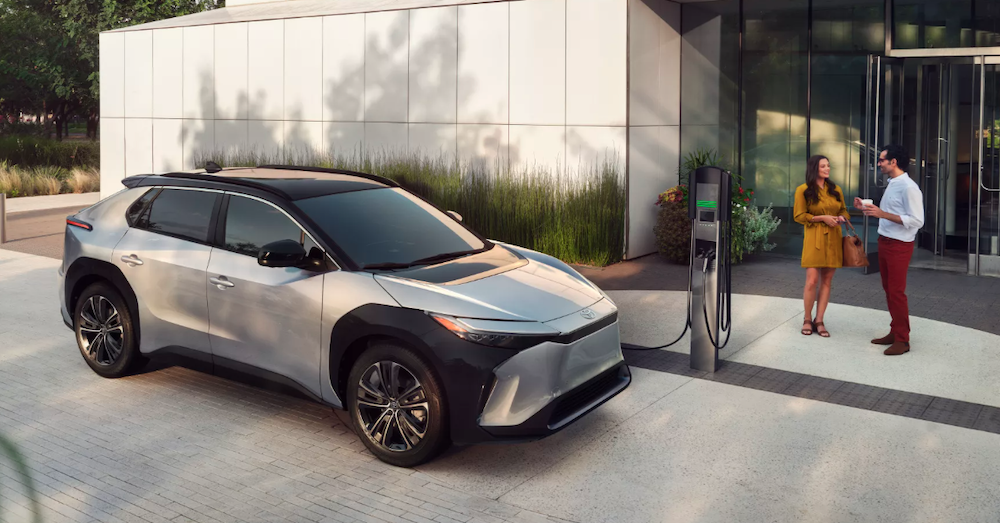 2023 Toyota bZ4x at charging station